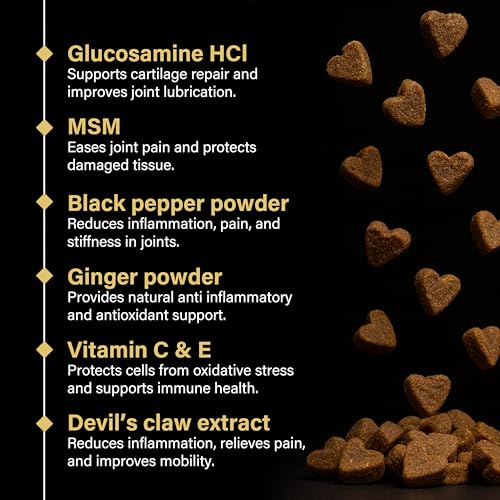 GOMUTTS Hip & Joint Care for Dogs (120 Soft Chews), Dog Hip and Joint Supplement with Glucosamine, Chondroitin & MSM - Supports Joint Health & Mobility for All Dog Breeds - Image 5