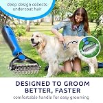 Pat Your Pet Deshedding Dog Brush For Shedding – Cat Brushes For Indoor Cats, Double-Sided Cat Brush Deshedding & Grooming Tool For Long Haired And Short Haired Dogs, Skin-Friendly - Image 7