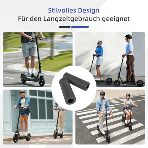 ulip E-Scooter Griffe Ergonomisch für Xiaomi 5 Plus/Elite Lenkergriffe Grips Lenker Griff Handgriffe 1 Paar Rutschfester Weichem Gummi Scooter Zubehör