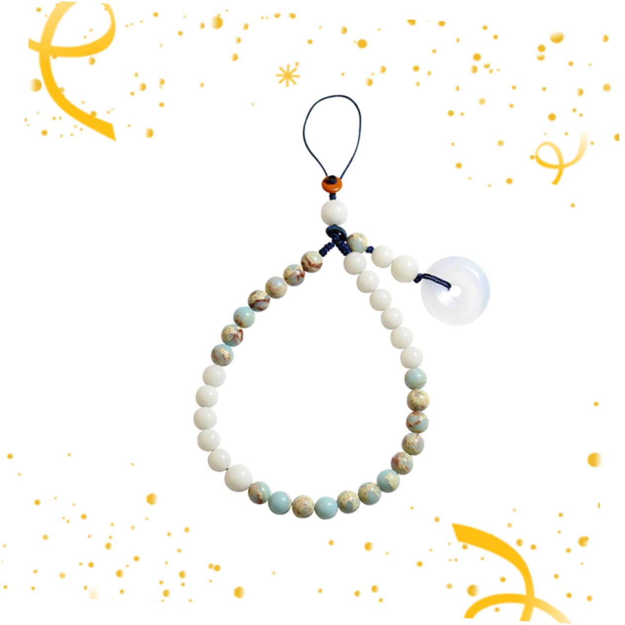 DOITOOL cadena de teléfono de estilo chino brazalete pulseira llavero cordón de teléfono móvil de estilo chino billetera correa de teléfono corta correas de teléfono mano