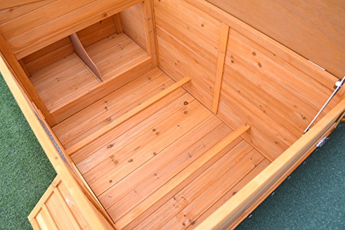 Omitree New 69" Wood Hen Chicken Duck Poultry Hutch House Coop Cage With 4 Nesting Boxes #TOP4