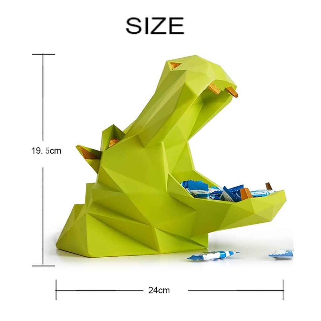 Taca na biżuterię, figurka dinozaura z żywicy, miska na klucze, naczynie do przechowywania przekąsek i ciasteczek, łatwy do czyszczenia, geometryczna statuetka rzeźba dekoracja