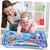 TOYANDONA Alfombra Inflable con Agua para Bebés Cojín de Gateo Sensorial Tapete de Diseño Pequeño Cuadrado con Mundo Submarino para Actividades Infantiles y Desarrollo Motor #5