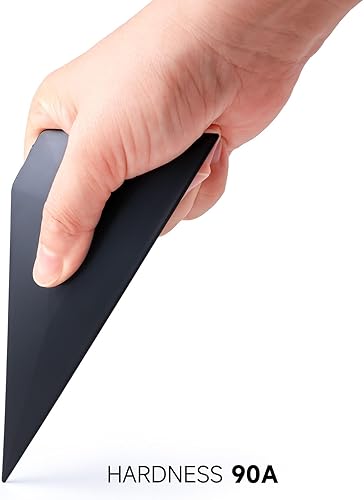 Miniatura 3 de FOSHIO Pequeñas herramientas de tintado de ventana con escobilla de goma triangular, herramienta de envoltura de vinilo, escobilla para envolver