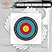 THREE ARCHERS Archery Targets Paper 20pcs Standard Archery Target for Backyard 23.6In 10 Ring Bow and Arrow Targets Face for Hunting & Shooting Archery Accessories for Target Practice
