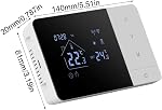 Smart WiFi Thermostat – Heat Temperature Controller | | Touchscreen Programmable Room Control | App & Voice Control Compatible | for House Hotel Living Room Bedroom Bathroom Indoor