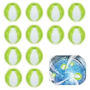 12 Stücke Fusselbälle für die Waschmaschine,Tierhaarentferner Waschmaschine,Wiederverwendbar Fusselball für…