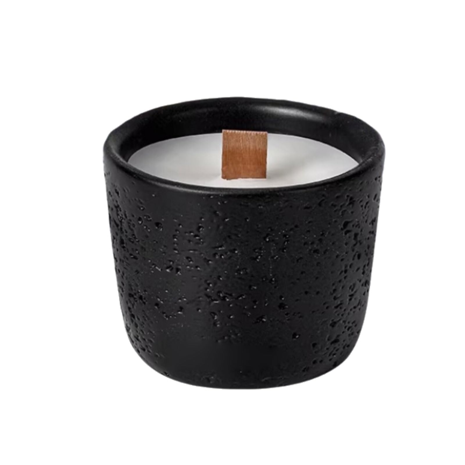 Velas de cerámica for aromaterapia Natural, velas de larga duración hechas con cera de soja y aceites esenciales, decoración elegante for el hogar(Noir)