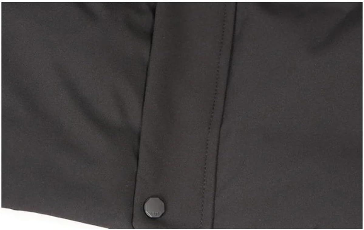 Mnjyihy Mens Long Down Coats Winter Warm Thick Water-Proof Parkas Outerwear Fashion Hooded Slim Fit Puffer Jackets
