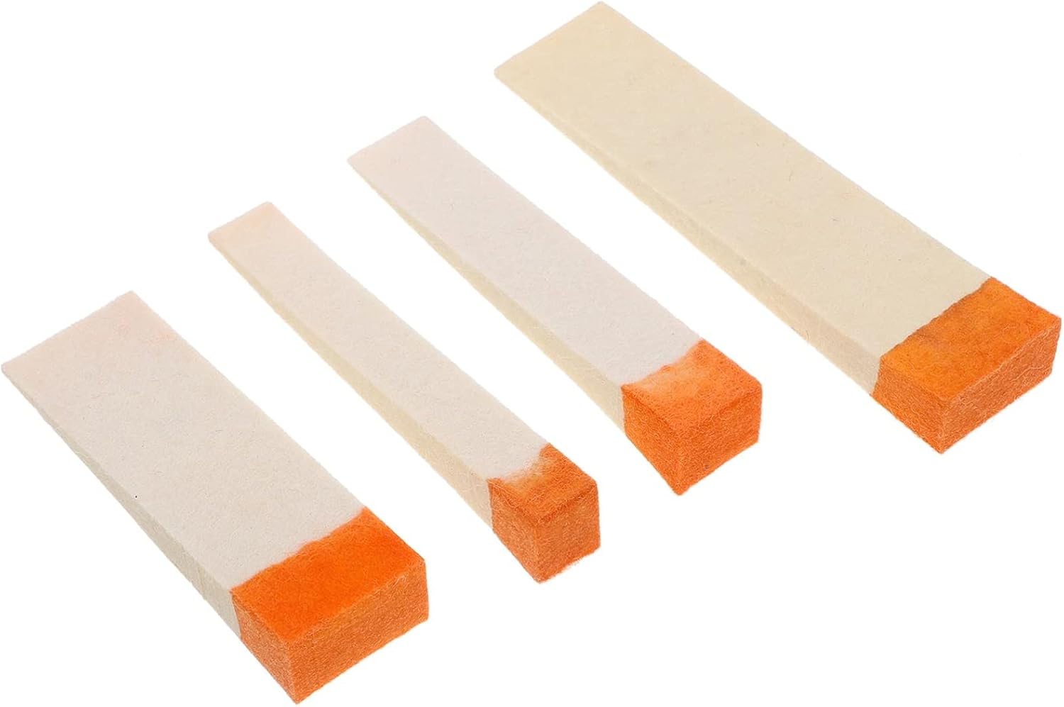 4Pcs Piano Tuning Mute Piano Mute Blocks Treble Mediant and Tools Wool Felt Wedge Blocks Repairing Tools