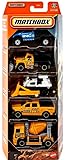 Matchbox Construction Crew 5 Pack [Ram Work Truck, Plow Master 6000, Ground Breaker, 2015 Ram 1500, Cement...