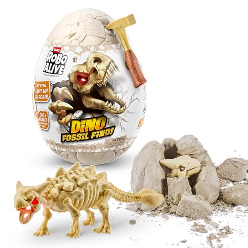Robo Alive Dino Fossil Find - Ankylosaurus by ZURU Excavate Dinosaur Fossils Digging Kit Collectible Toy with Slime, Multi-Color, (7156E) - Image 3