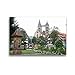 Produktbild CALVENDO Premium Textil-Leinwand 45 x 30 cm Quer-Format Stadtkirche, Alte Zimmerei und Wetterhäuschen, Leinwanddruck von Klaus-Peter Huschka