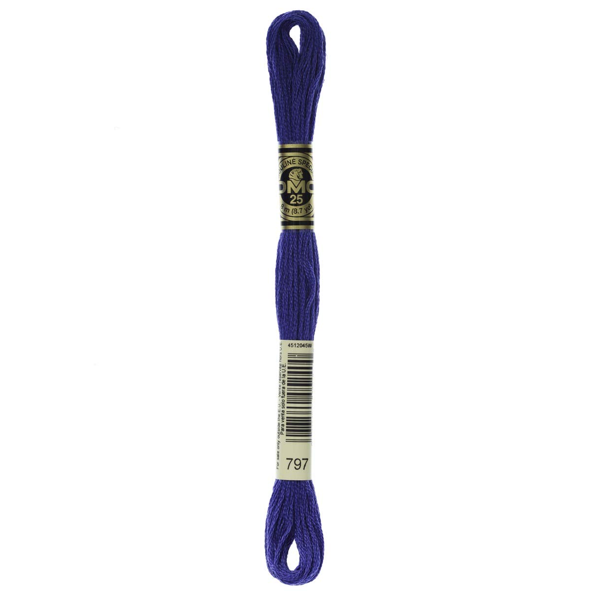 DMC Embroidery Floss Mouline Stranded Cotton Thread for Hand Embroidery and Sewing - Colour No: 797-5 x 8m Skeins โ image 1
