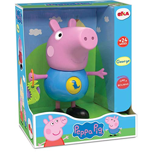 George com Atividades- Peppa Pig, Elka, Corpo azul Corpo Azul Claro/Braço/Pernas/Cabeça Rosa/Sapatos