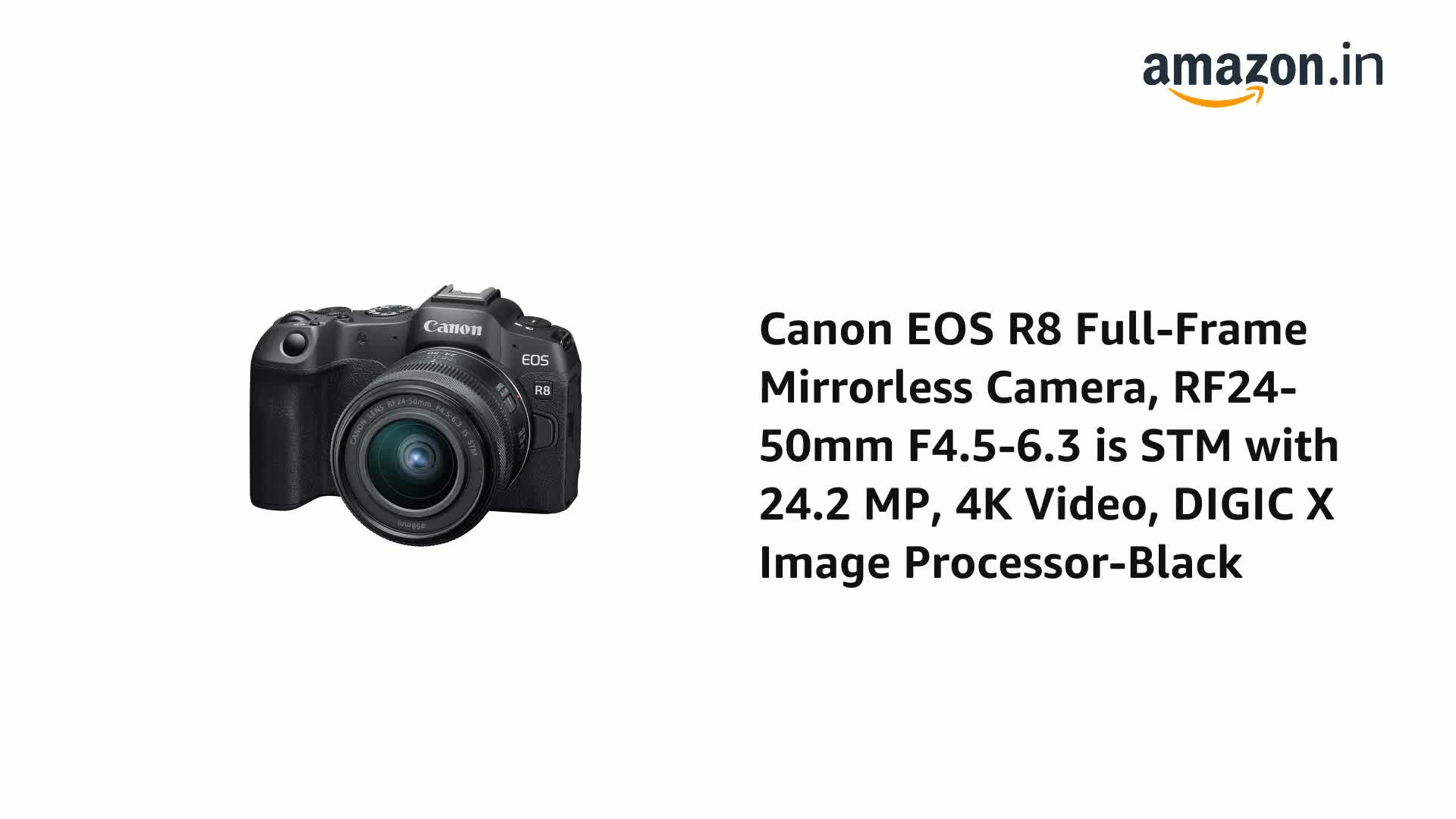 Buy Canon EOS R8 24.2 MP Full-Frame Mirrorless Camera with RF24