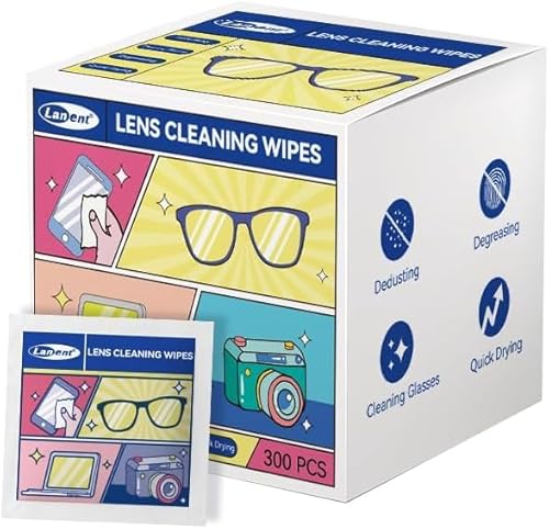300 toallitas de limpieza de lentes para lentes, toallitas limpiadoras de gafas, toallitas para lentes de sol, teléfonos, iPad, gafas, tabletas, portátiles, computadoras, espejos, toallitas para