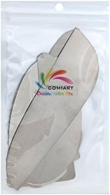 COMIART Clay Sculpture Pottery Molding Ceramics Sharp Steel Cutter Tools Scraper Crafts Pack of 10