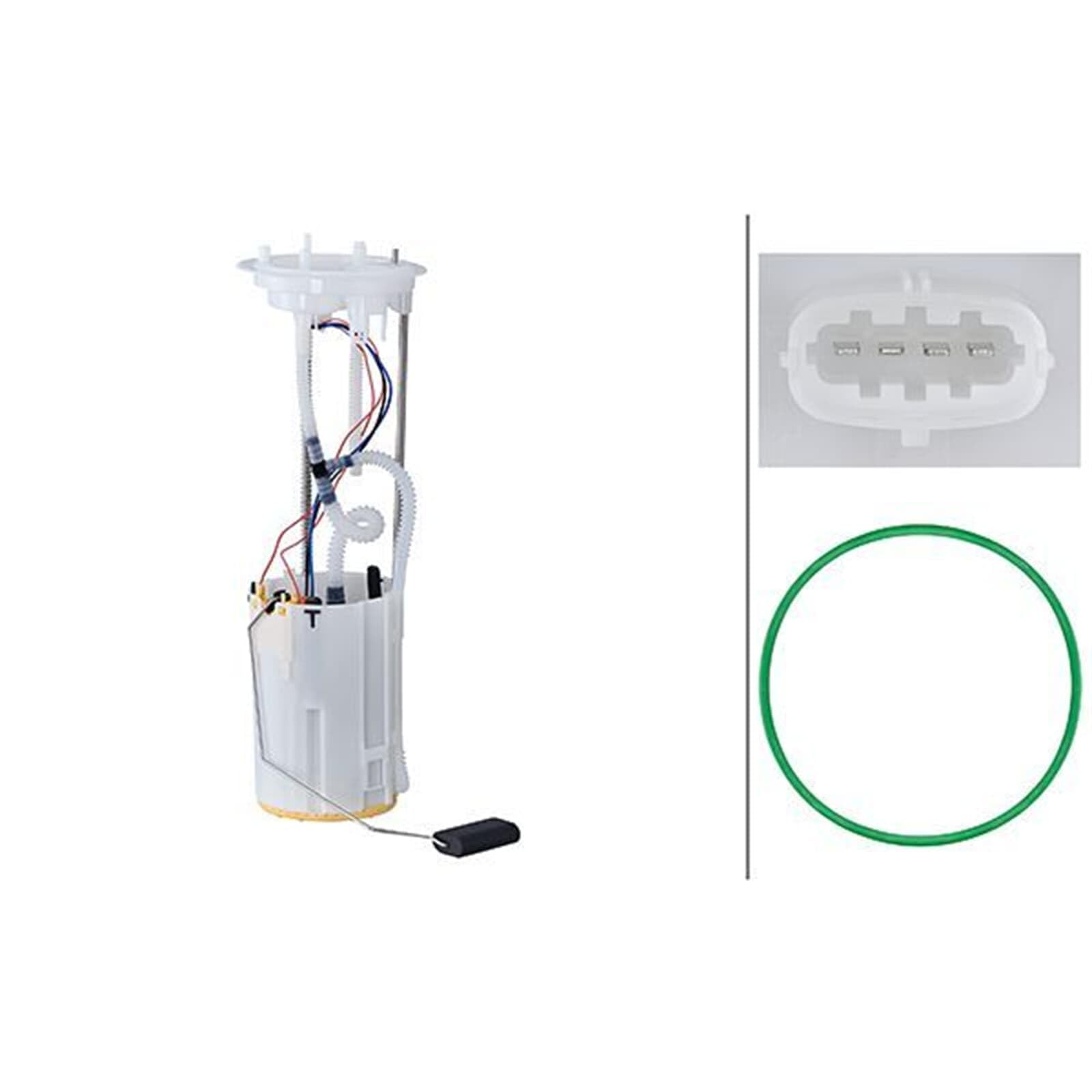 HELLA 8TF 358 305-021 Kraftstoffpumpe - Benzinpumpe - elektrisch - 4-polig