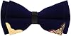Flairs New York Pre-Tied Metal Edge Trim Tuxedo Bow Tie