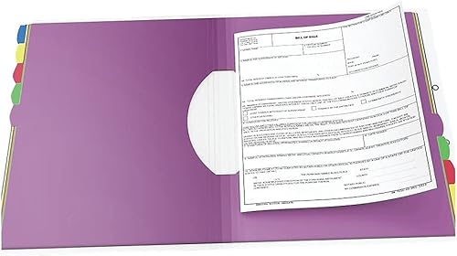 Miniatura 4 de Pendaflex clasificador de proyecto PileSmart tamaño carta 50995 Clear Frostd