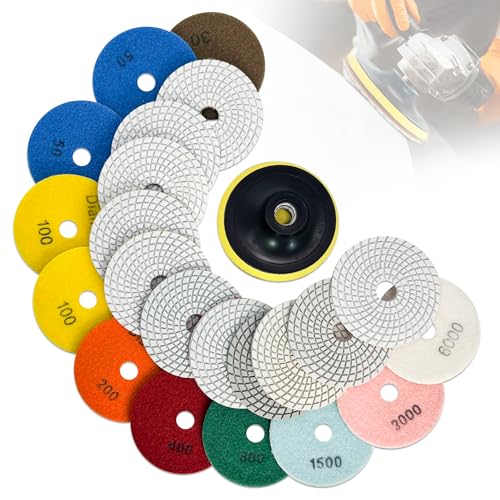 Diamond Polishing Pads Set 5 Inch Tile Wet Dry Polishing Pad