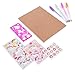 Hot Focus DIY Unicorn Notebook Kit - Decorate Your Own Journal Diary with 4 Scented Gel Pens, Scratch ‘N Sniff Unicorn Stickers and Stencils