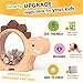 Summidate Wooden Dinosaur Piggy Bank for Kids Boys, Cute Wood Dino Money Bank for Toddlers, Creative Saving Coin Jar, Personalized Present for Child Birthday & Decor (Natrul Wood, Standard)