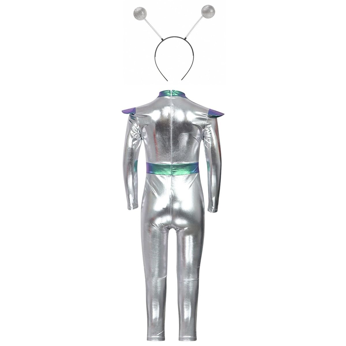Niños Cosplay niña AI astronauta alien robot robots juego de rol fiesta traje Halloween tribunal vestido de logro inusual