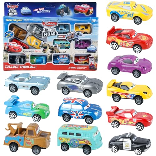yumcute 6PCS Toy Cars Set, Children's Racing Toys, Kids Toys Suitable for Children over 3 Years Old, Toy Cars for Boys,Creative Sports Car, Movie Character