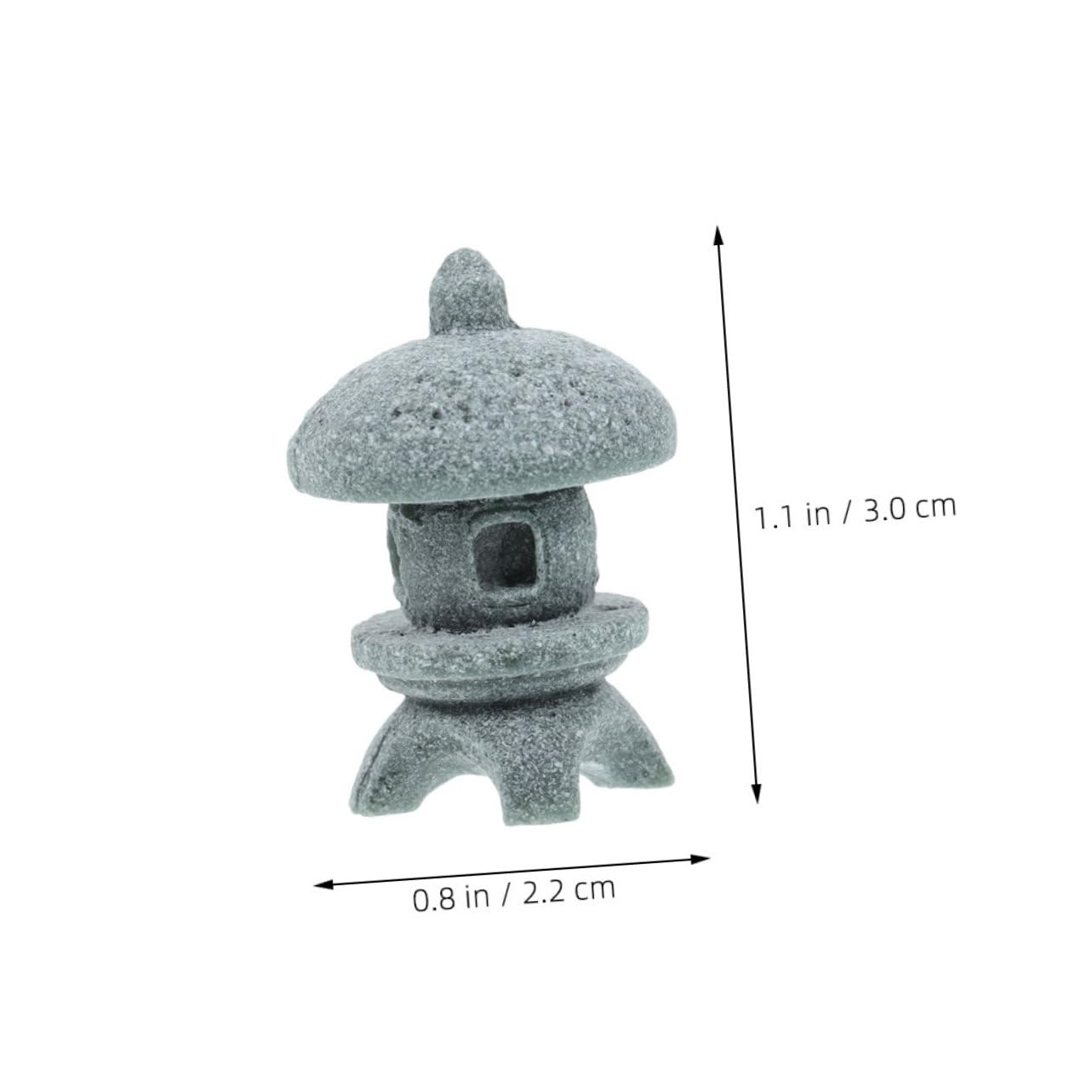 Stone Pagoda Lantern Miniature Zen Garden Statue