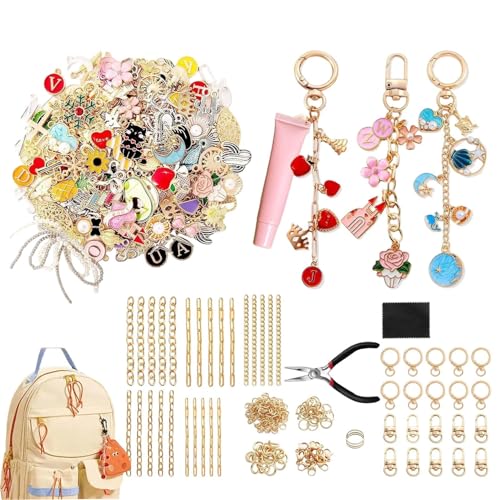 Kit de abalorios para hacer manualidades y llaveros en fiestas infantiles
