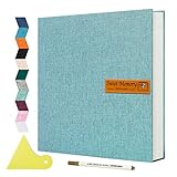 Large Photo Album Self Adhesive Magnetic Scrapbook,Scrapbook Album for 4x6 5x7 8x10 Picture,40 Pages Linen...