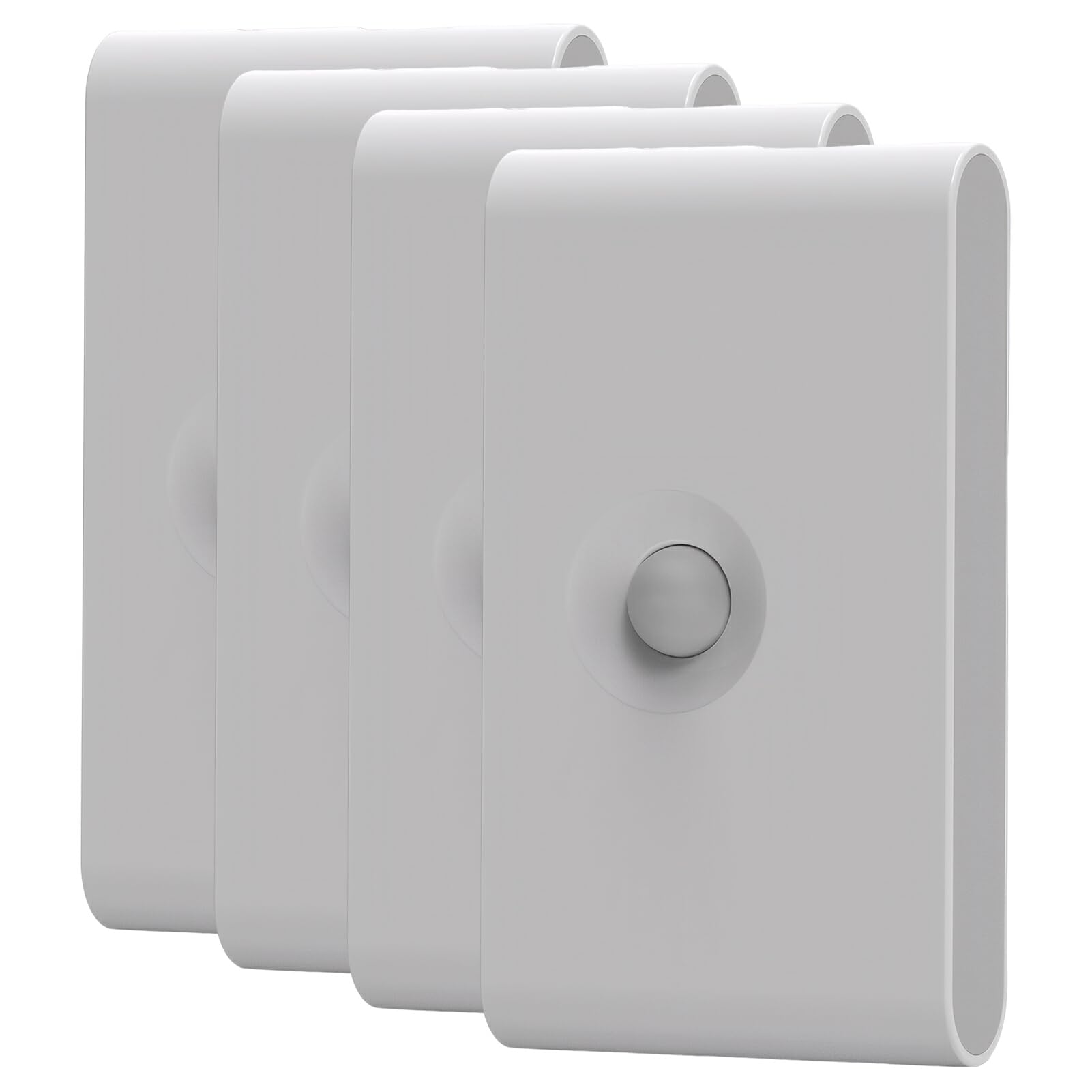 Luce Notturna con sensore Ricaricabile con modalità Fissa. Luci notturne a LED in ABS Ricaricabili e a Risparmio energetico, Confezione da 4