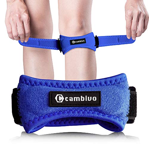 2 Pezzi Fascia Ginocchio Ortopedica In Silicone – Ginocchiera Rotuliana Per Sport, Supporto Per Tendine, Per Corsa, Basket, Calcio (Taglia Unica)