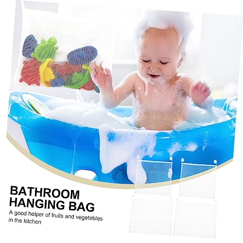 SHOWERORO 4 Pçs Ventosa Banheiro Pendurado Saco De Armazenamento De Brinquedos De Banho Crianças Tit
