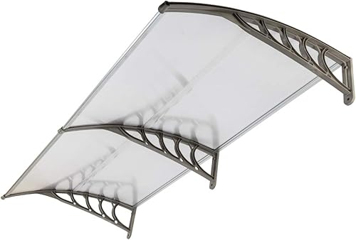 Miniatura 5 de Toldo para ventana de puerta, cubierta de policarbonato para puerta y ventana, toldo para patio al aire libre, protección contra la lluvia y la