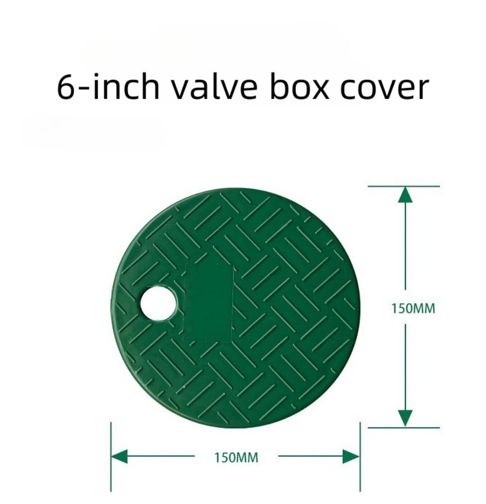 2X 6 inch Plastic Valve Box Cover, Garden Greening Buried Box, Park Community electromagnetic Valve Protection Box, Sprinkler Water Intake Valve Box Cover