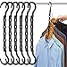 AMKUFO 6 Pack-Closet-Organizers-and-Storage, Magic-Hangers-Space-Saving-for-Clothes, Closer-Organizer-for-Closet-Organization, Space-Saver-Hanger-Organizer-for-Multipurpose, Dorm-Room-Essentials