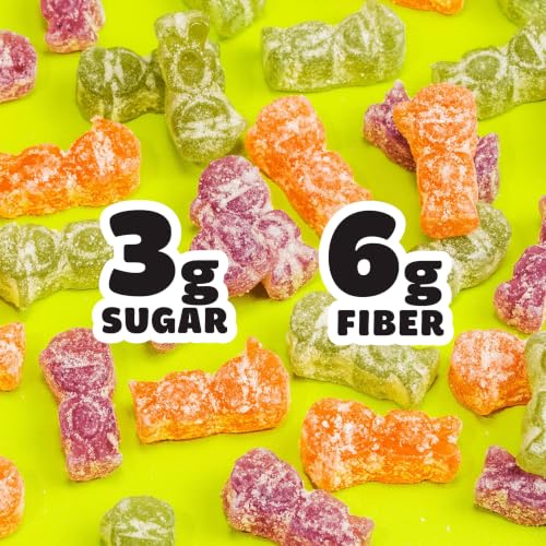 Image of SmartSweets Sour Zombie Buddies Low Sugar Gummy Candy, Healthy Snacks for Kids and Adults, Halloween Treat, 50g bags, Pack of 14