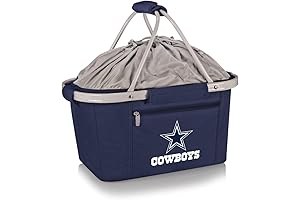 PICNIC TIME Navy Dallas Cowboys Metro Basket Collapsible Tote