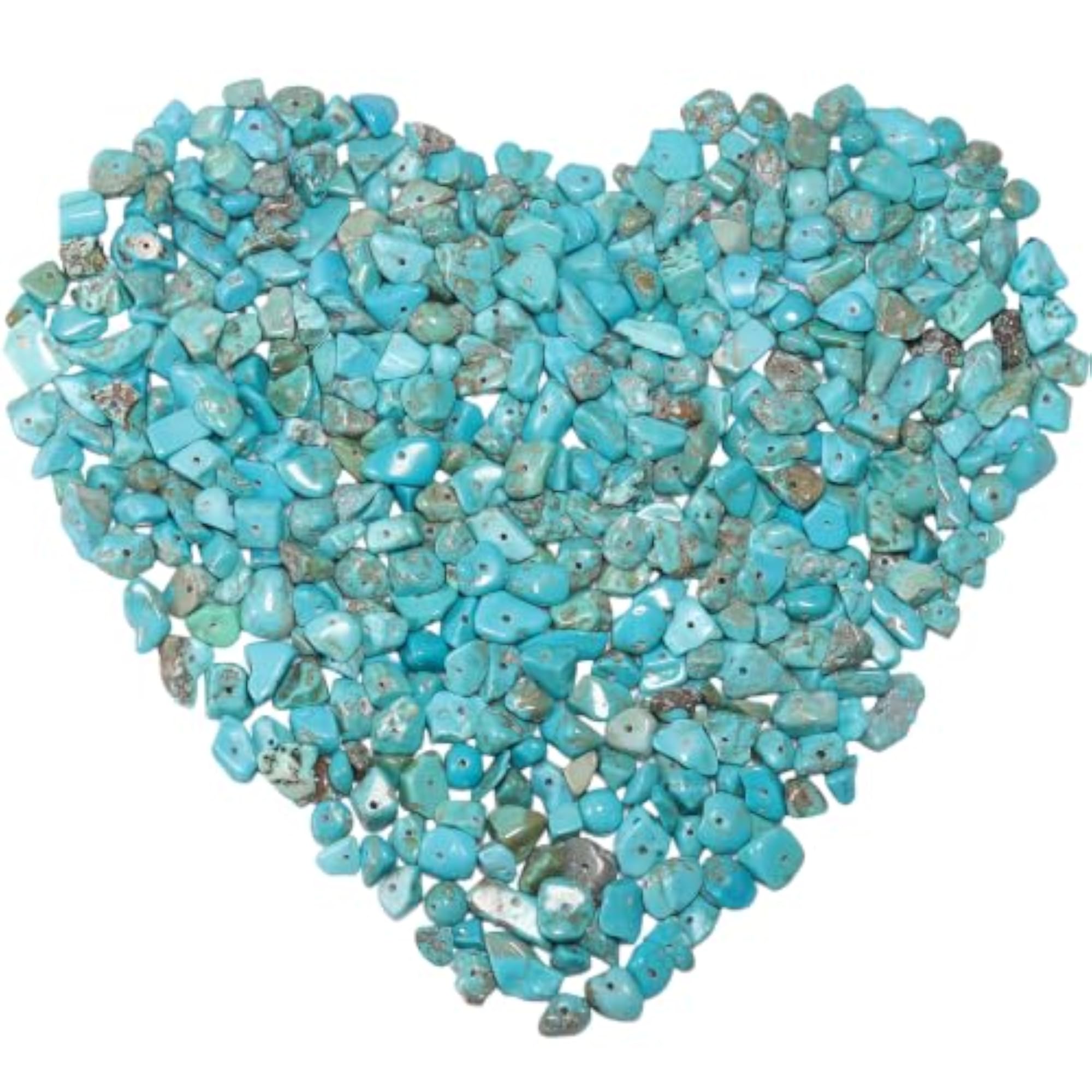 400pcs Turquoise Irregular Chip Stone Beads for DIY