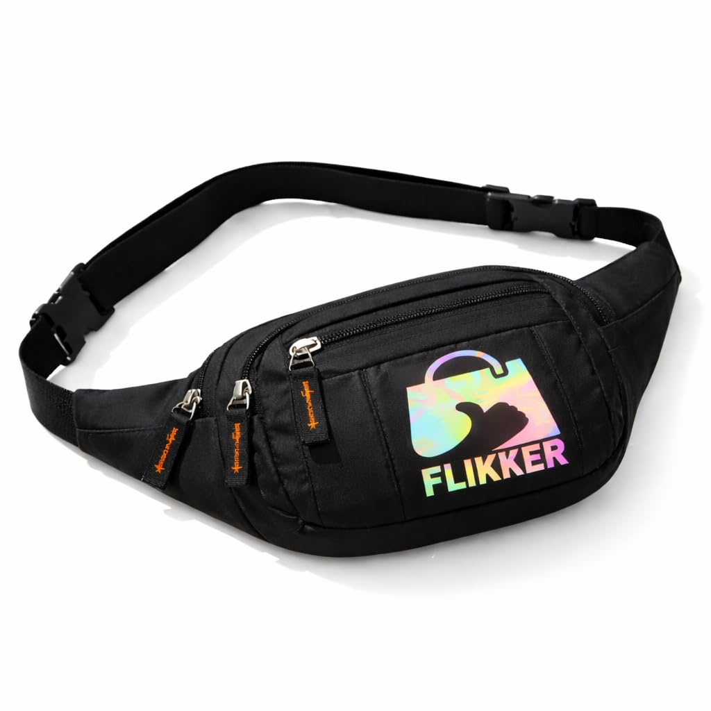 Waist Bag for Women Stylish | Chest Bag for Men | Waterproof Polyester Travel Pouch Small Bag | Side Bag (Black, Pack of: 1)-image-41