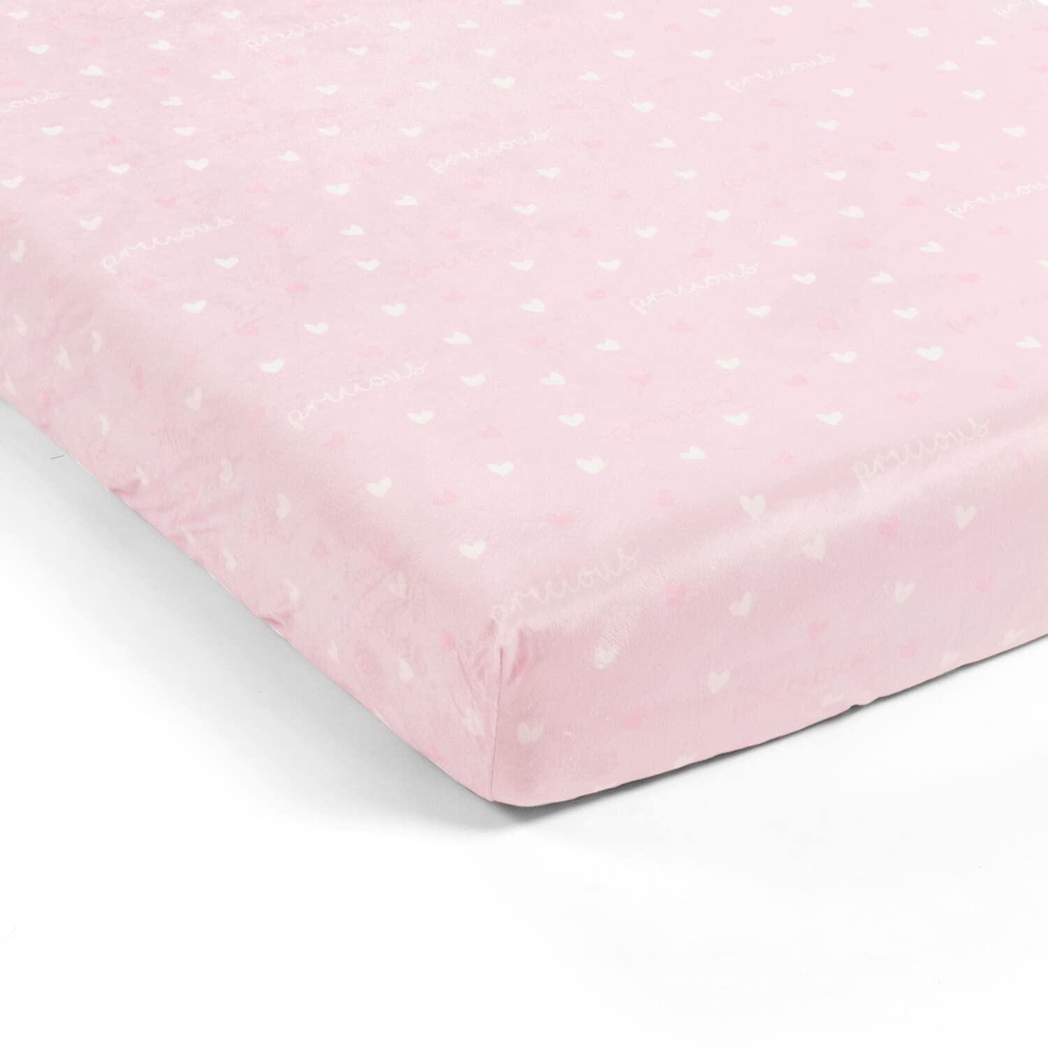 Drap-housse de berceau doux motif lamas pour créer un cocon rose de bébé