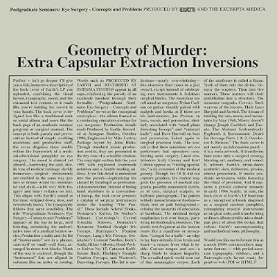 Geometry of Murder: Extra Capsular Extraction Inversions
