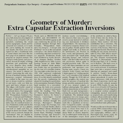 Geometry of Murder: Extra Capsular Extraction Inversions ( CRYSTAL CLEAR VINYL ) - Vinyl release thumbnail