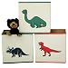 Dinosaur Cube Storage Bins Toy Organizers Trex Triceratops - 3 Pieces