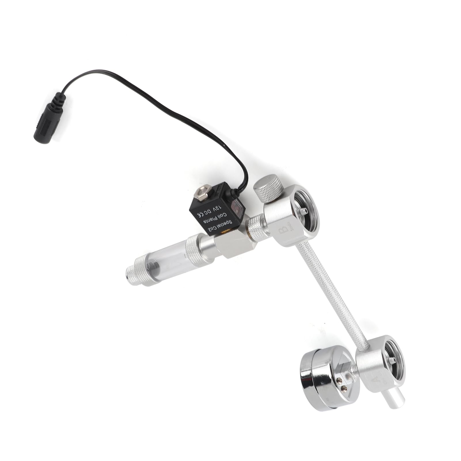 Kit de générateur de CO2 pour Aquarium DIY Système de générateur de CO2 avec électrovanne pour Compteur de Bulles et contrôle de dioxyde de Carbone Kit de réacteurs pour Plantes Aquarium