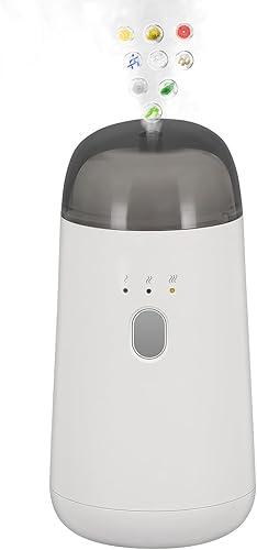 Difusor sin agua para aceite esencial, máquina de aroma de aire portátil, difusores de aromaterapia recargables inteligentes con luz LED de 7