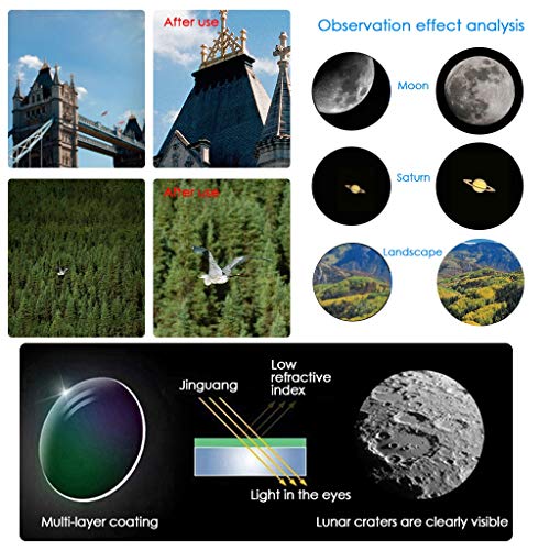 Telescopio Refractor YXCKG 114mm para Astronomía Principiantes miniatura 4
